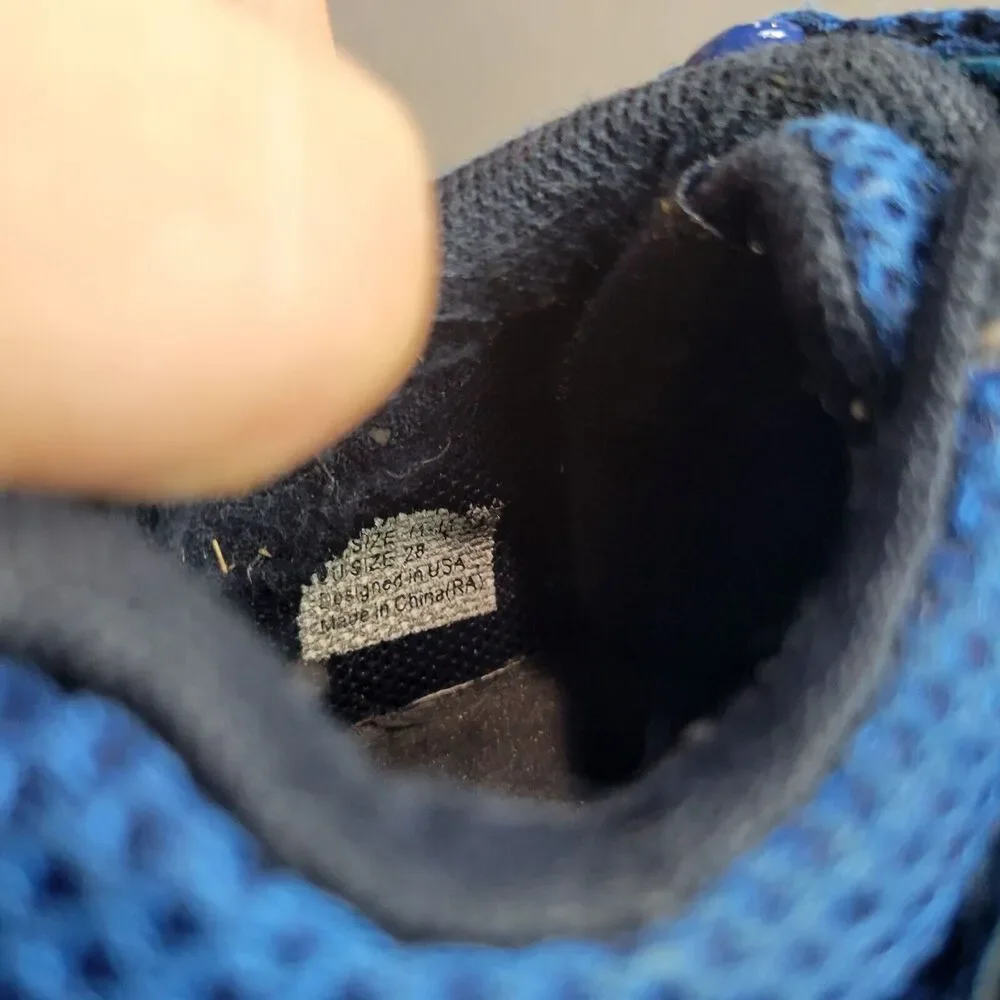 Toddler Pediped Blue Mesh Sneakers With Hook Loop Straps Size‎ 28